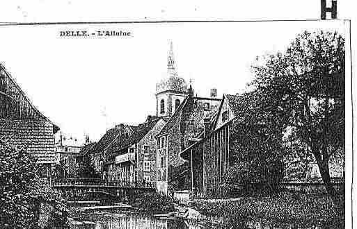 Ville de DELLE Carte postale ancienne